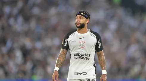 Memphis Depay jogador do Corinthians durante partida contra o Vasco no estadio Maracana pelo campeonato Copa Do Brasil 2025. Foto: Thiago Ribeiro/AGIF