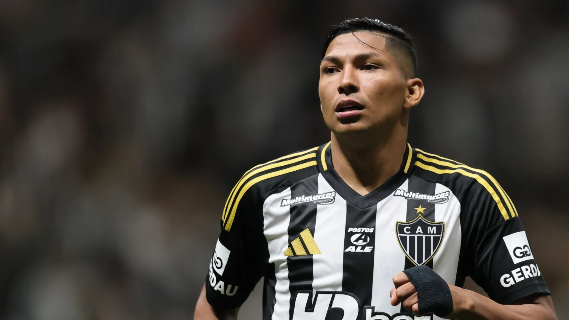 Rony jogador do Atlético-MG durante partida contra o Mirassol no estádio Arena MRV pelo campeonato Brasileiro A 2025. Foto: Gilson Lobo/AGIF