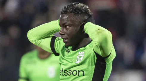 Hinestroza em campo pelo Atlético Nacional. (Photo by Ernesto Ryan/Getty Images)
