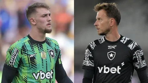 Montagem com Léo Linck (E) e Neto (D), goleiros do Botafogo. Fotos: Thiago Ribeiro/AGIF