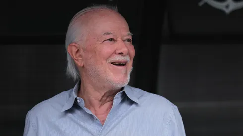 Harry Massis Júnior presidente do São Paulo durante partida contra o Corinthians no estádio Arena Corinthians pelo campeonato Paulista 2026. Foto: Ettore Chiereguini/AGIF