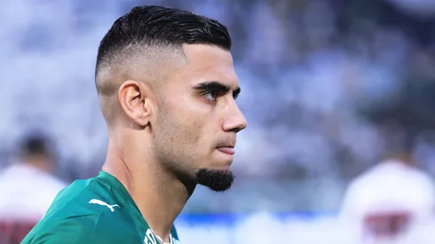 Andreas Pereira jogador do Palmeiras durante partida contra o Sao Paulo no estadio Arena Barueri pelo campeonato Paulista 2026.