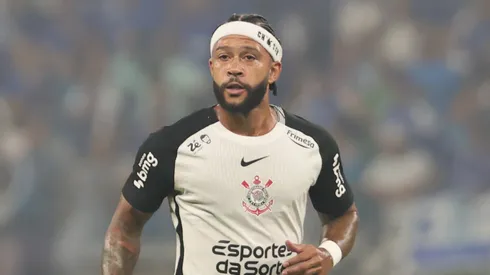Memphis Depay jogador do Corinthians durante partida contra o Cruzeiro no estádio Mineirão pelo campeonato Copa Do Brasil 2025. Foto: Gilson Lobo/AGIF