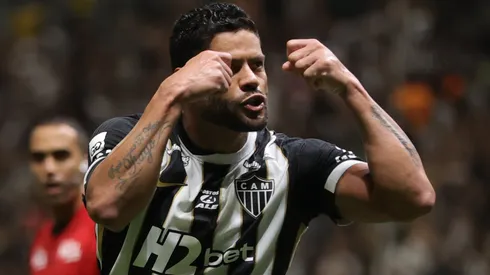 Hulk jogador do Atletico comemora seu gol durante partida contra o Cruzeiro no estadio Arena MRV pelo campeonato Mineiro 2026. Foto: Gilson Lobo/AGIF