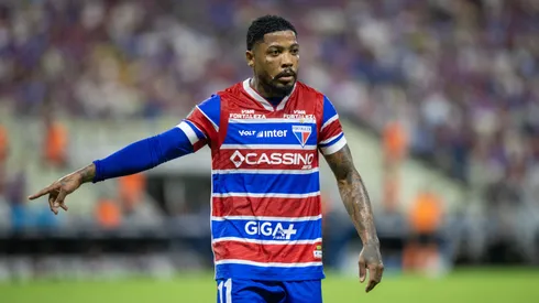 marinho jogador do Fortaleza durante partida contra o Colo-Colo no estádio Arena Castelão pelo campeonato Copa Libertadores 2025. Foto: Baggio Rodrigues/AGIF