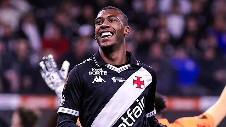 Rayan jogador do Vasco durante partida contra o Corinthians no estadio Arena Corinthians pelo campeonato Copa Do Brasil 2025. Foto: Fabio Giannelli/AGIF