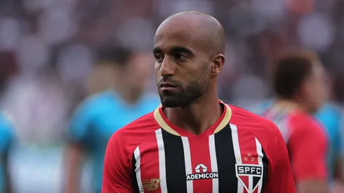 Lucas jogador do Sao Paulo durante partida contra o Corinthians no estadio Arena Corinthians pelo campeonato Paulista 2026. Foto: Ettore Chiereguini/AGIF