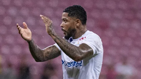 Marinho jogador do Fortaleza durante partida contra o Retro no estadio Arena Pernambuco pelo campeonato Copa Do Brasil 2025. Foto: Rafael Vieira/AGIF