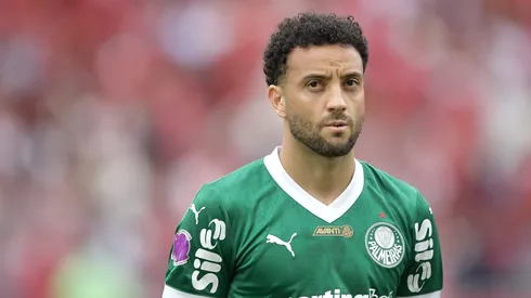 Felipe Anderson jogador do Palmeiras durante partida contra o Flamengo no estadio Maracana pelo campeonato Brasileiro A 2025.