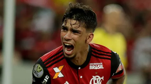 Lucas Paquetá do Flamengo comemora seu gol durante partida contra o Cruzeiro no estadio Maracana pelo primeiro jogo da Final da Copa do Brasil 2017. Foto: Luciano Belford/AGIF