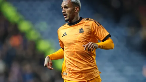 GLASGOW, SCOTLAND – NOVEMBER 06: Wesley of AS Roma is seen during the UEFA Europa League 2025/26 League Phase MD4 match between Rangers FC and AS Roma at Ibrox Stadium on November 06, 2025 in Glasgow, Scotland. (Photo by Ian MacNicol/Getty Images)