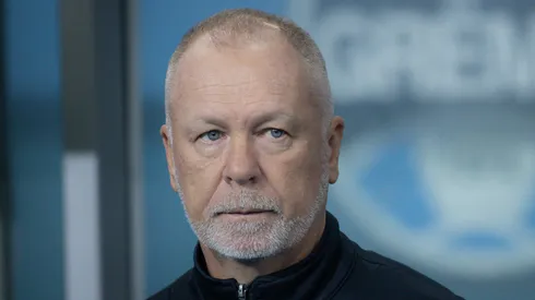 Mano Menezes tecnico do Gremio durante partida contra o Palmeiras no estadio Arena do Gremio pelo campeonato Brasileiro A 2025. Foto: Maxi Franzoi/AGIF