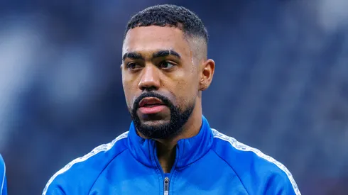 Malcom of team Al-Hilal FC during lineup prior to the Saudi Pro League match between Al Hilal and Al Khaleej at Kingdom Arena on December 26, 2025 in Riyadh, Saudi Arabia. (Photo by Abdullah Ahmed/Getty Images)
