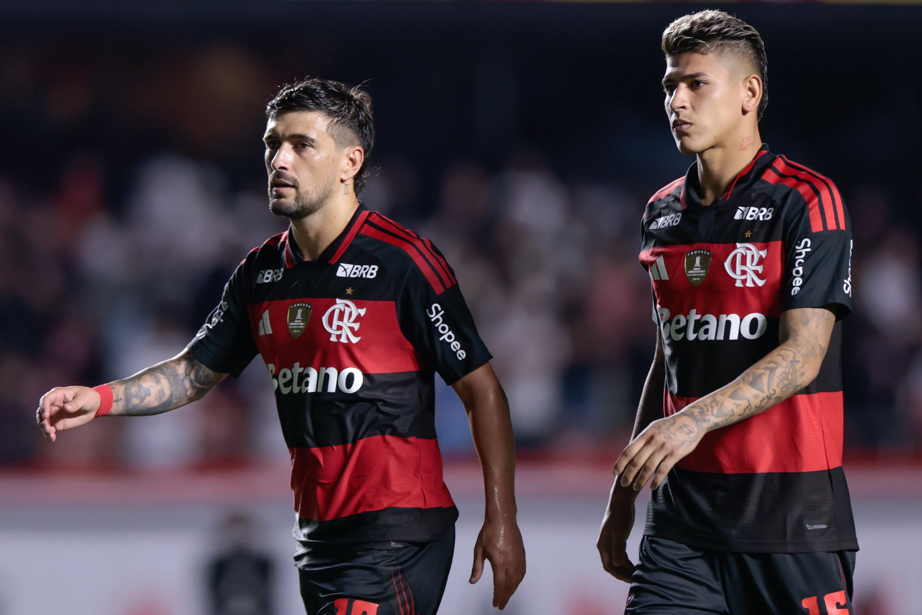 Arrascaeta jogador do Flamengo durante partida contra o Sao Paulo no estadio Morumbi pelo campeonato Brasileiro A 2026. Foto: Marcello Zambrana/AGIF