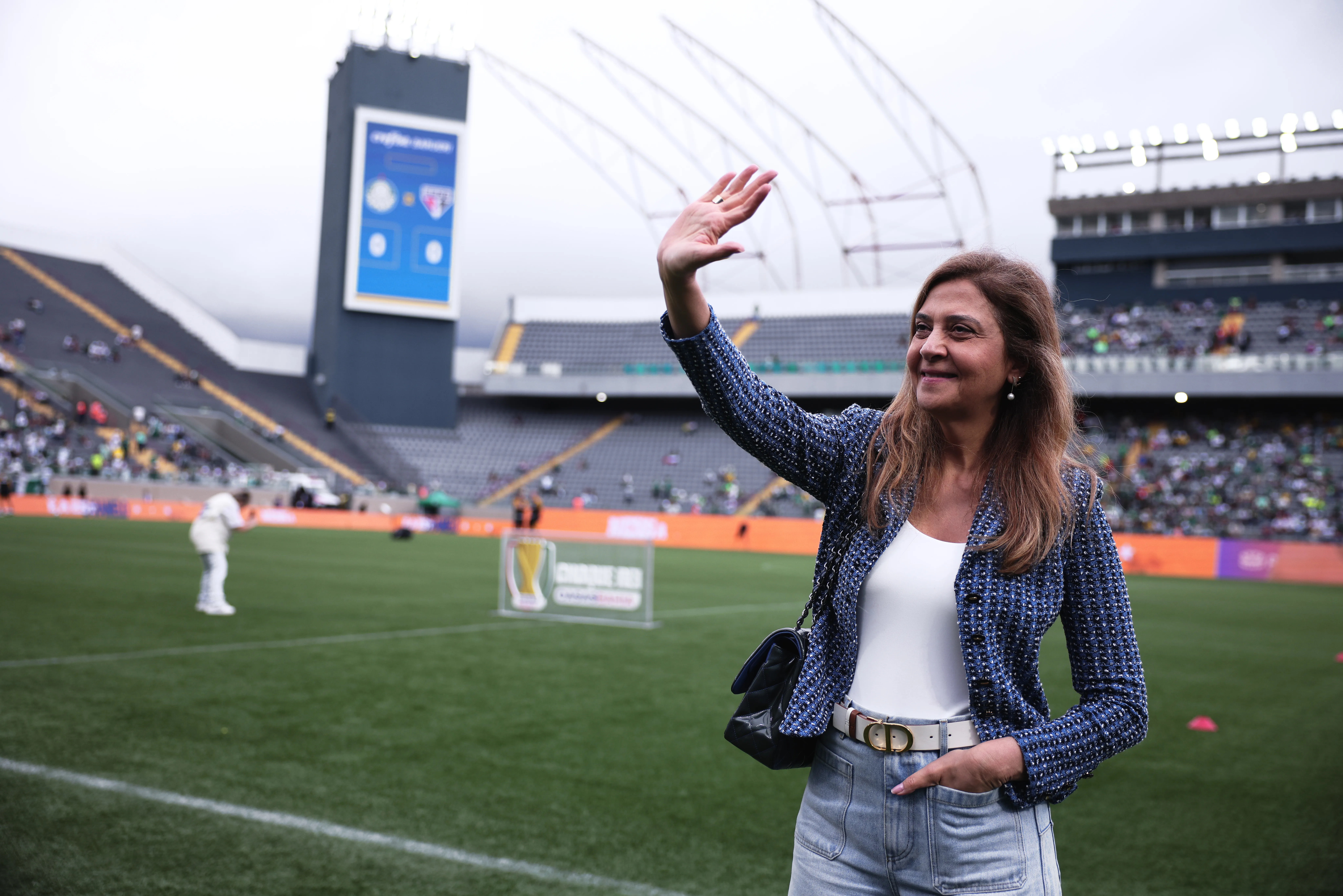 Leila Pereira, presidente do Palmeiras – Foto: Ettore Chiereguini/AGIF