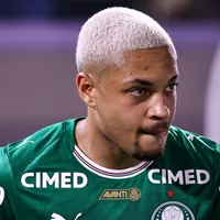 Vitor Roque comemora 1° gol do ano pelo Palmeiras