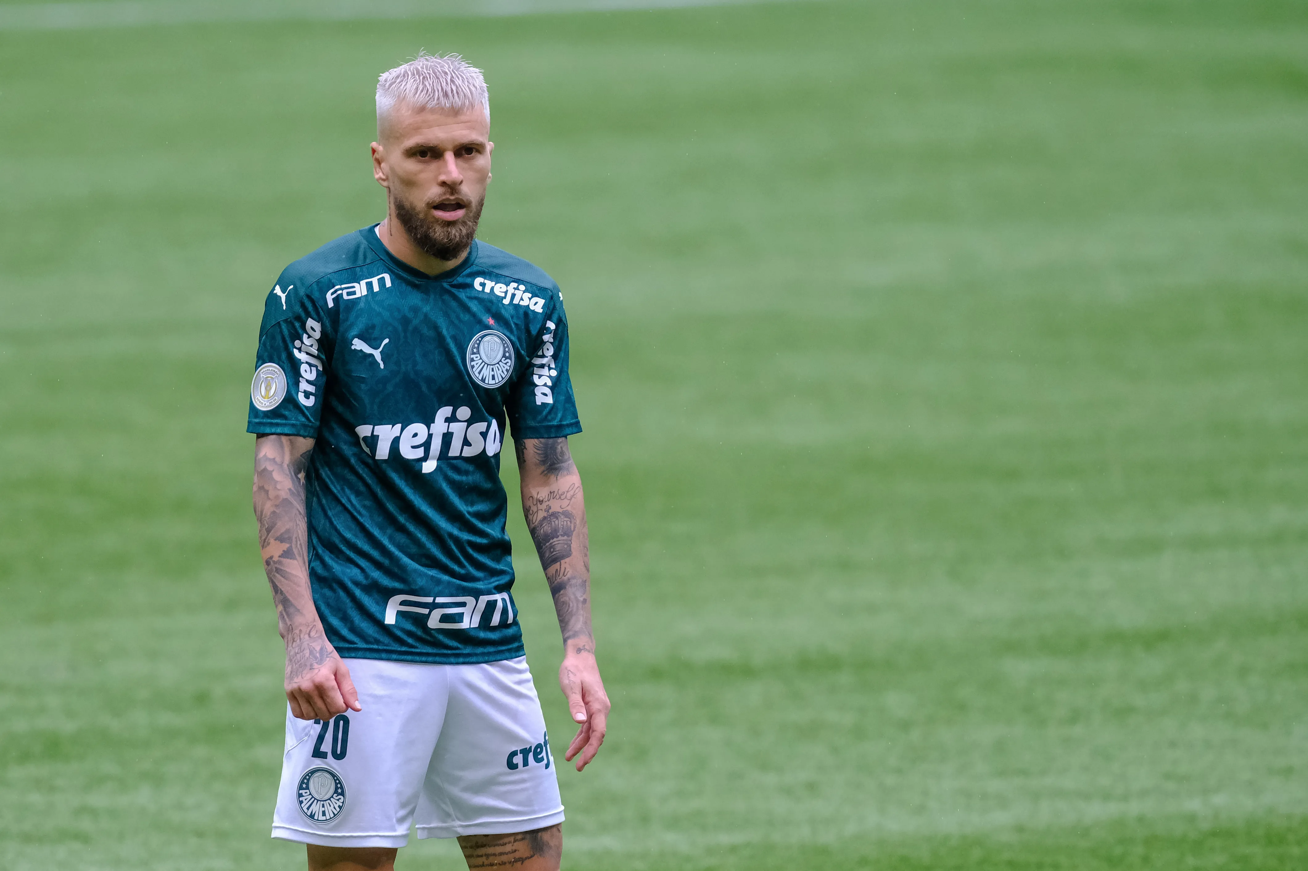 Lucas Lima atuando pelo Palmeiras em 2020. Foto: Marcello Zambrana/AGIF