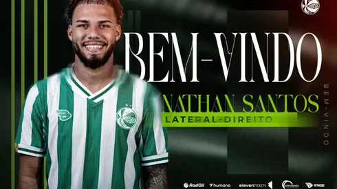 Juventude oficializa chegada de Nathan Santos, lateral do Santos. Foto: Divulgação/Juventude