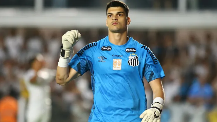 Gabriel Brazão, goleiro do Santos. Foto: Mauricio De Souza/AGIF
