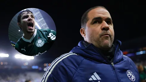 Montagem com André Jardine e Raphael Veiga. Fotos: Hector Vivas e Alexandre Schneider/Getty Images