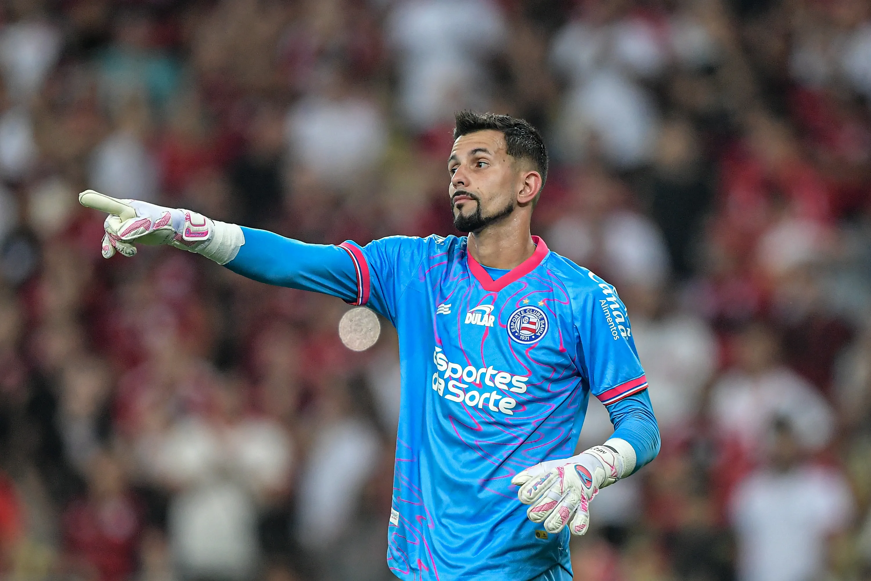 RJ – RIO DE JANEIRO – 12/09/2024 – COPA DO BRASIL 2024, FLAMENGO X BAHIA – Marcos Felipe goleiro do Bahia durante partida contra o Flamengo no estadio Maracana pelo campeonato Copa Do Brasil 2024. Foto: Thiago Ribeiro/AGIF