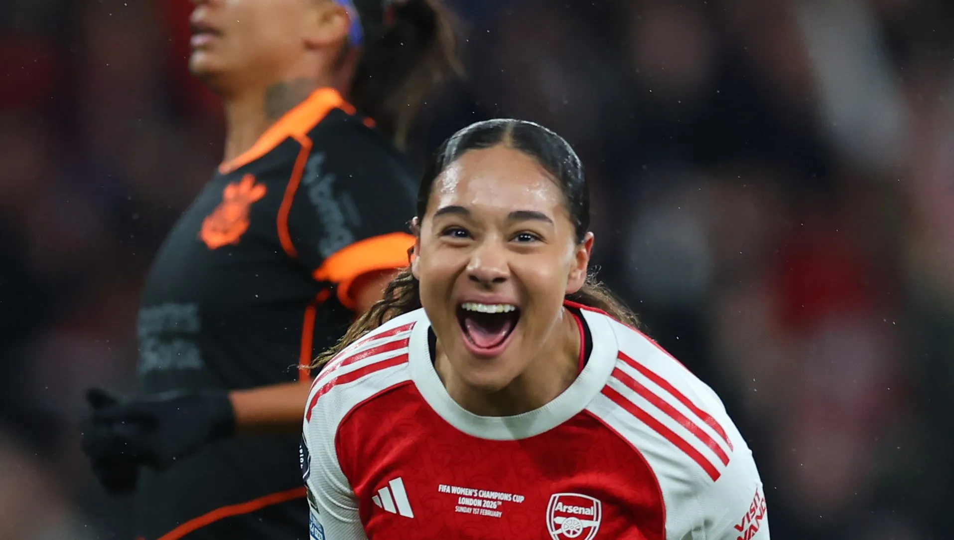 Olivia Smith comemora gol pelo Arsenal