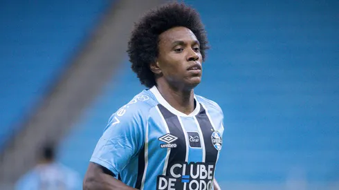 Willian jogador do Gremio durante partida contra o Sao Jose no estadio Arena do Gremio pelo campeonato Gaucho 2026. Foto: Maxi Franzoi/AGIF
