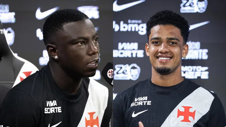 Marino Hinestroza e Brenner pelo Vasco. Foto: Matheus Lima & Dikran Sahagian| Vasco