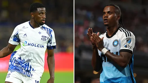 Fotos: Rodrigo Valle/Getty Images e David Jensen/Getty Images – Luis Angulo e Kerwin Vargas, alvos do Athletico-PR.