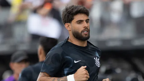 YURI ALBERTO jogador do Corinthians durante partida contra o Botafogo no estádio Arena Corinthians pelo campeonato Brasileiro A 2025. Foto: Joisel Amaral/AGIF