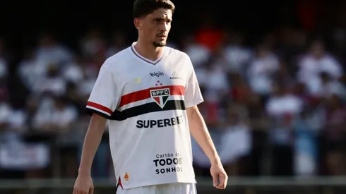 SP – SAO PAULO – 05/10/2025 – BRASILEIRO A 2025, SAO PAULO X PALMEIRAS – Pablo Maia jogador do Sao Paulo durante partida contra o Palmeiras no estadio Morumbi pelo campeonato Brasileiro A 2025. Foto: Marcello Zambrana/AGIF