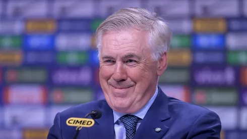 Carlo Ancelotti tecnico da Selecao Brasileira durante convocacao para as Eliminatorias da Copa do Mundo de 2026, evento realizado na CBF (Confederacao Brasileira de Futebol) no Rio de Janeiro, nesta segunda (25). Foto: Thiago Ribeiro/AGIF