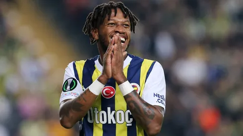 Fred of Fenerbahce reacts during the UEFA Europa Conference League match between Fenerbahce SK and FC Spartak Trnava on December 14, 2023 in Istanbul, Turkey.