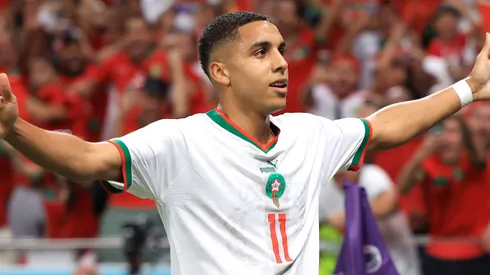 Sabiri durante confronto contra a Bélgica na Copa do Mundo de 2022.