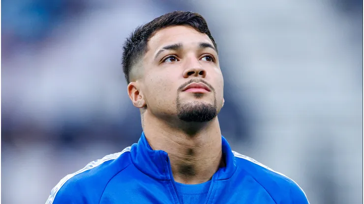 Marcos Leonardo em campo no Al-Hilal. (Photo by Abdullah Ahmed/Getty Images)