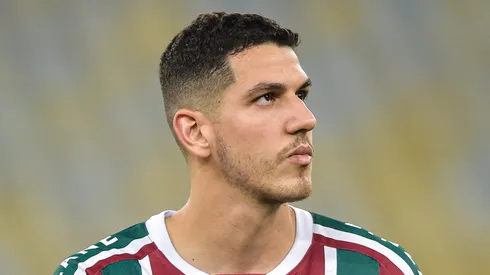 Nino jogador do Fluminense durante partida contra o Vila Nova-GO no estadio Maracana pelo campeonato Copa do Brasil 2022. Foto: Thiago Ribeiro/AGIF
