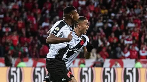 Lyncon comemorando gol contra o Internacional. Foto: Leandro Amorin/Vasco

