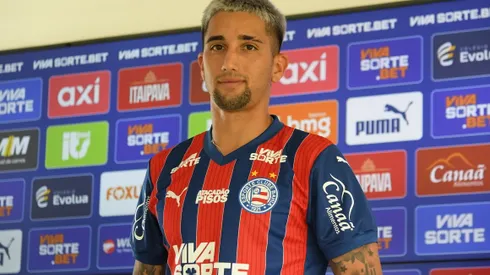  Kike Oliveira jogador do Bahia durante em coletiva de imprensa realizada no CT do Bahia, na cidade de Dias Davila, Bahia. Foto: Jhony Pinho/AGIF
