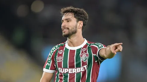 Martinelli jogador do Fluminense durante partida contra o Gremio no estadio Maracana pelo campeonato Brasileiro A 2025. 
