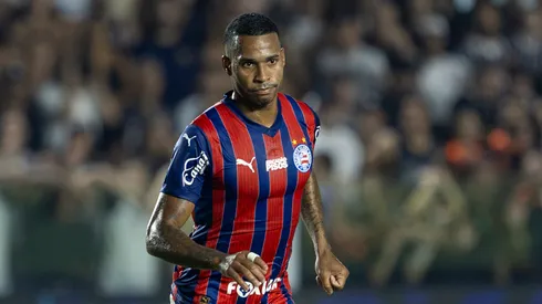 Jean Lucas, meio-campista do Bahia, comemora gol contra o Corinthians no Brasileirão (Imagem: Rafael Rodrigues/EC Bahia)