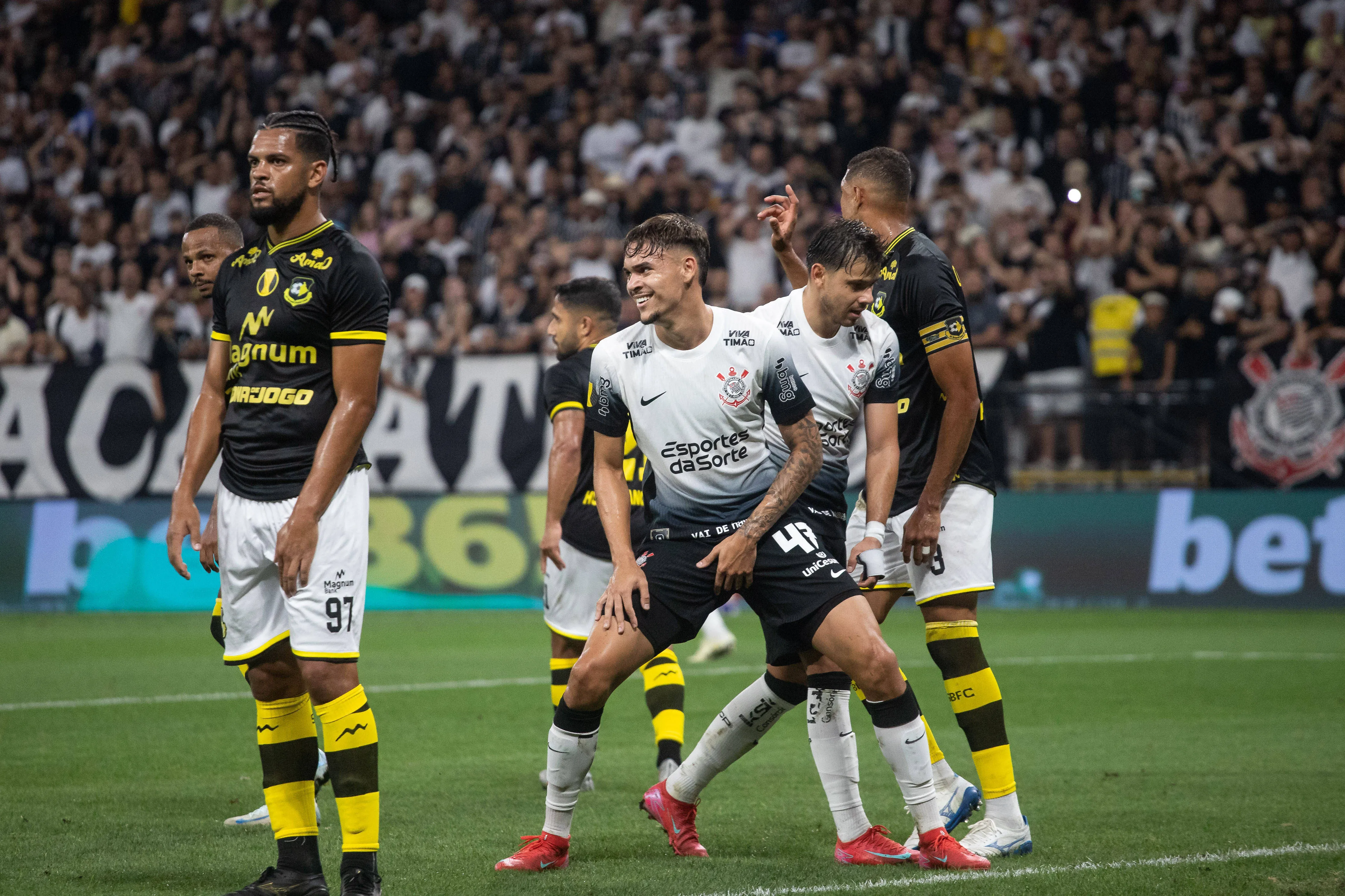 Corinthians x São Bernardo SÃO PAULO, SP – 09.02.2025: CORINTHIANS X SÃO BERNARDO – João Pedro Tchoca Corinthians during the match between Corinthians and São Bernardo valid for the 8th round of Paulistão and held on Sunday night 09 at Neo Química Arena in São Paulo, SP. Photo: Rodilei Morais/Fotoarena x2687058x PUBLICATIONxNOTxINxBRA RodileixMorais