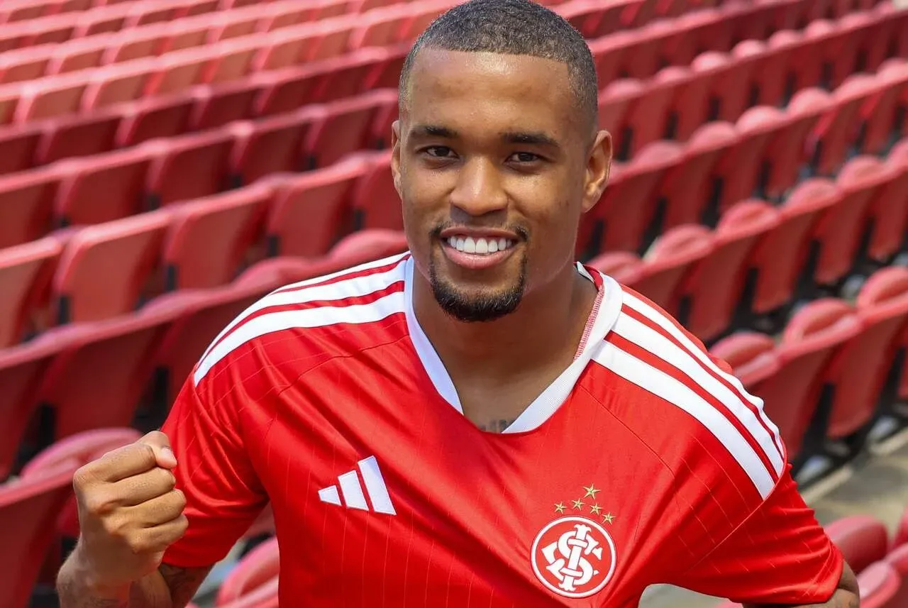 Alerrandro, novo centroavante do Colorado. Foto:  Ricardo Duarte/ Internacional 