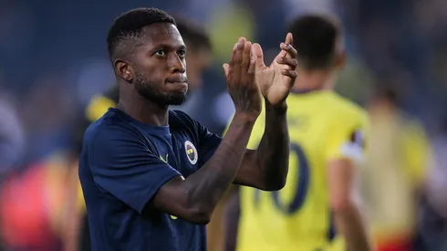 Fred of Fenerbahce shows appreciation to the fans during the UEFA Europa League 2024/25 League Phase MD1 match between Fenerbahce SK and R. Union Saint-Gilloise at Ulker Stadium on September 26, 2024 in Istanbul, Turkey. (Photo by Ahmad Mora/Getty Images)