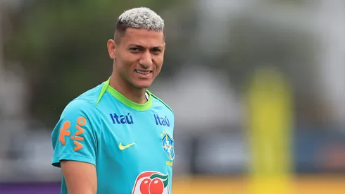 Richarlison jogador do Brasil durante treino no Centro de Treinamento CT Joaquim Grava.