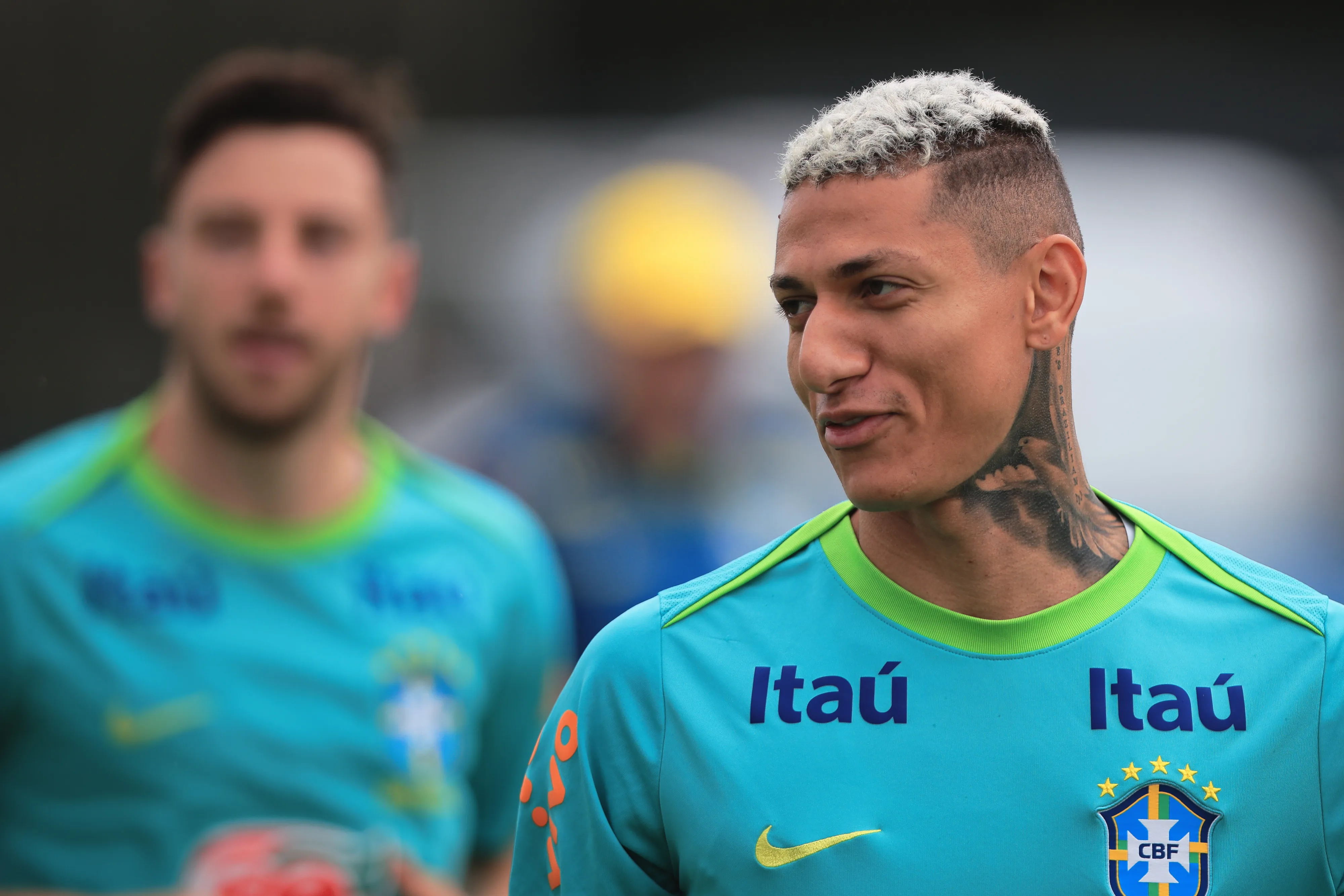 SP – SAO PAULO – 08/06/2025 – BRASIL, TREINO – Richarlison jogador do Brasil durante treino no Centro de Treinamento CT Joaquim Grava. Foto: Ettore Chiereguini/AGIF