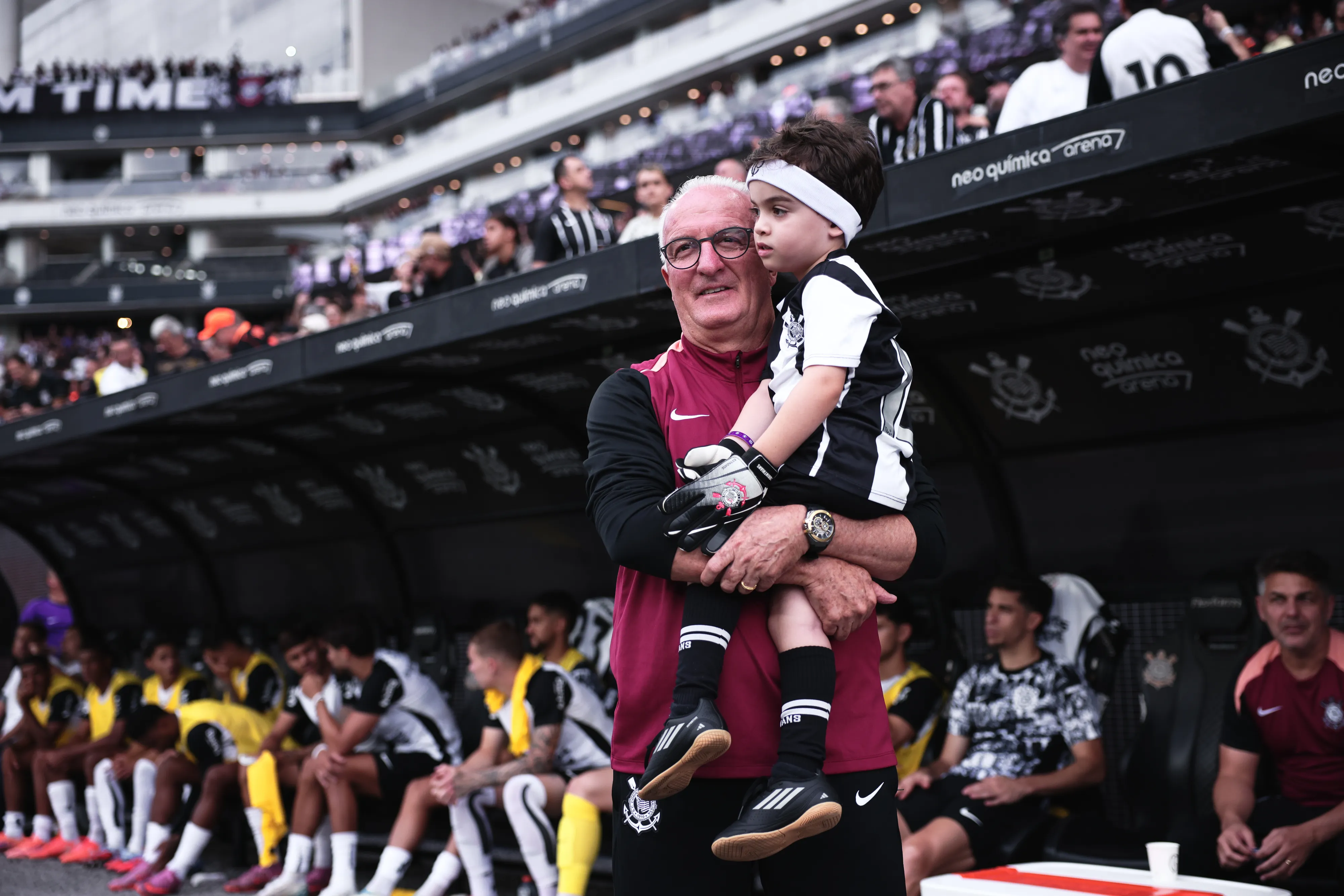 Dorival Junior tecnico do Corinthians durante partida contra o Sao Paulo no estadio Arena Corinthians pelo campeonato Paulista 2026. Foto: Ettore Chiereguini/AGIF