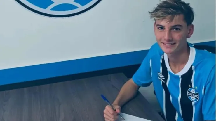 Alex Lira, novo reforço da base do Grêmio. Foto: Reprodução Grêmio
