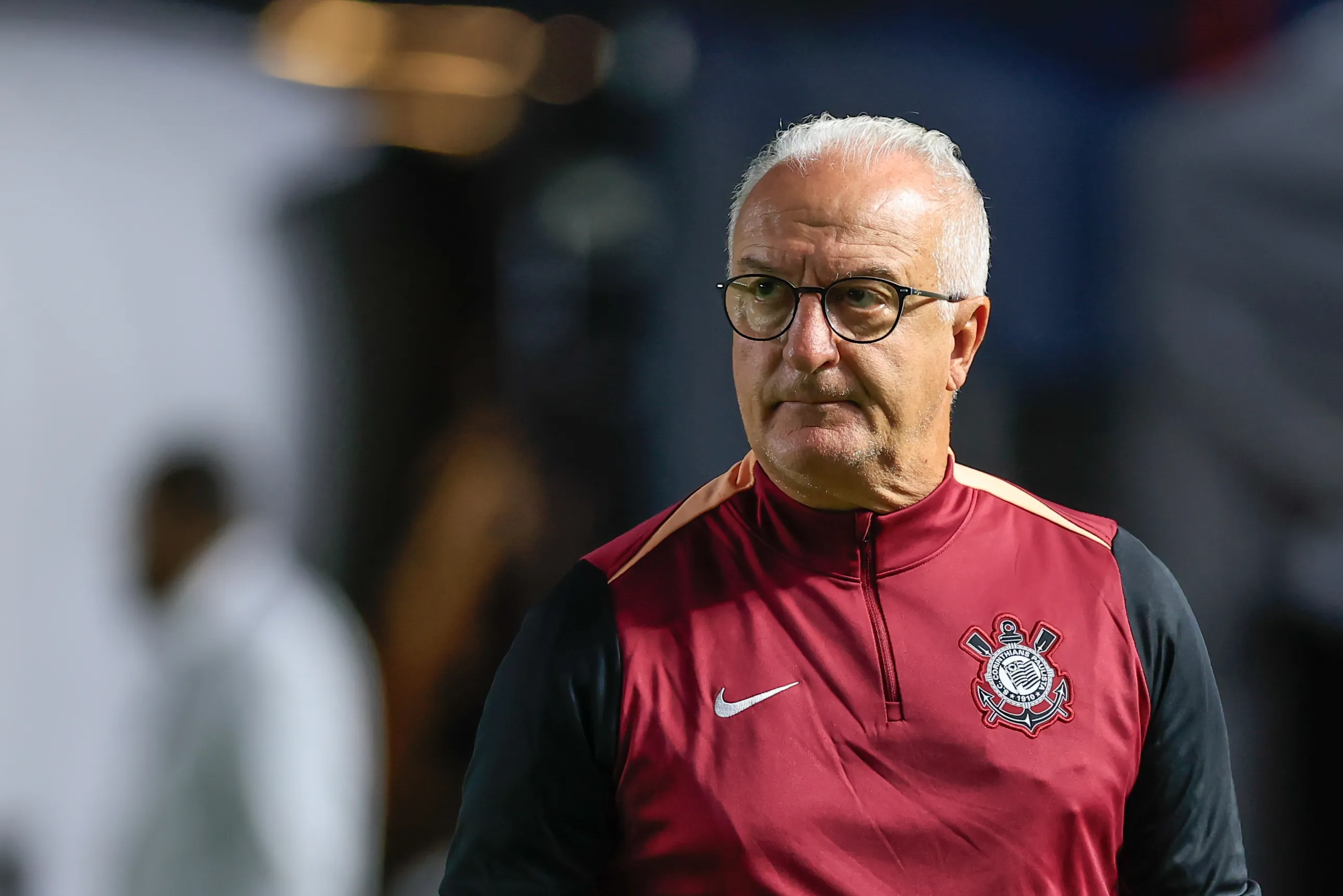 Dorival Jr tecnico do Corinthians durante partida contra o Santos no estadio Vila Belmiro pelo campeonato Paulista 2026. Foto: Marcello Zambrana/AGIF
