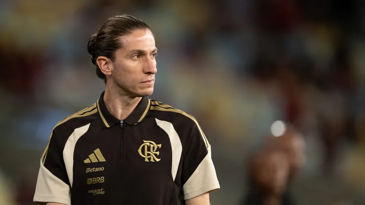 Filipe Luís técnico do Flamengo durante partida contra o Sampaio Corrêa no estádio Maracanã pelo campeonato Carioca 2026. Foto: Jorge Rodrigues/AGIF