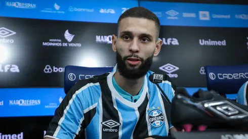 Apresentação Wagner Leonardo e Lucas Esteves – FOTO: CAROLINE MOTTA/GRÊMIO FBPA
